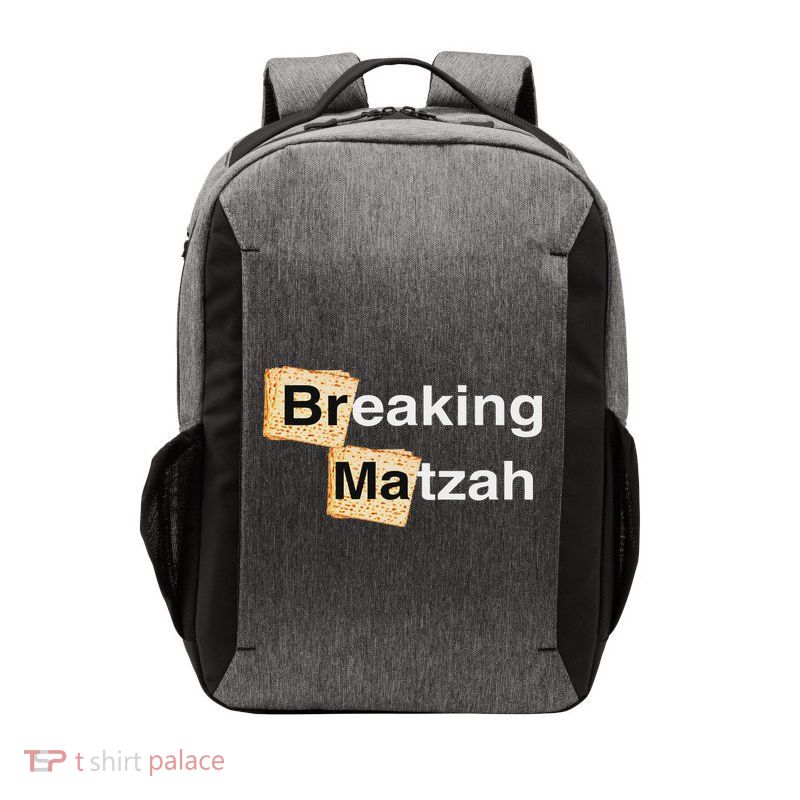 Happy Passover Breaking Matzah Afikoman Family Seder Pesach Vector Backpack