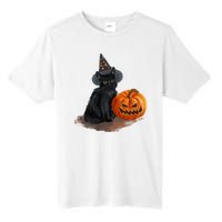 Halloween Pumpkin Black Cat Tall Fusion ChromaSoft Performance T-Shirt