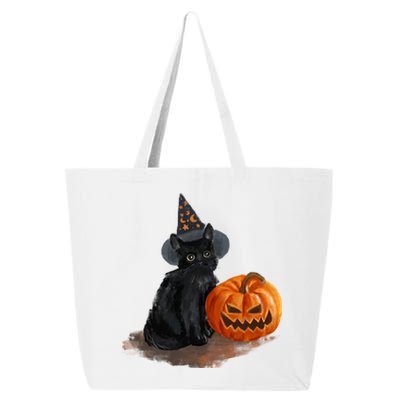 Halloween Pumpkin Black Cat 25L Jumbo Tote