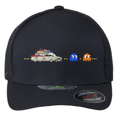 Halloween Pac Busters Game Flexfit Unipanel Trucker Cap