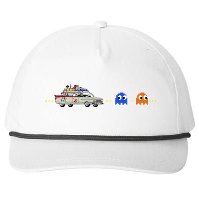 Halloween Pac Busters Game Snapback Five-Panel Rope Hat