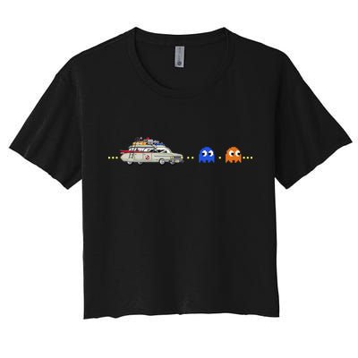 Halloween Pac Busters Game Crop Top
