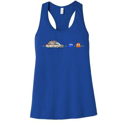 Halloween Pac Busters Game Women's Racerback Tank