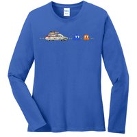 Halloween Pac Busters Game Ladies Long Sleeve Shirt