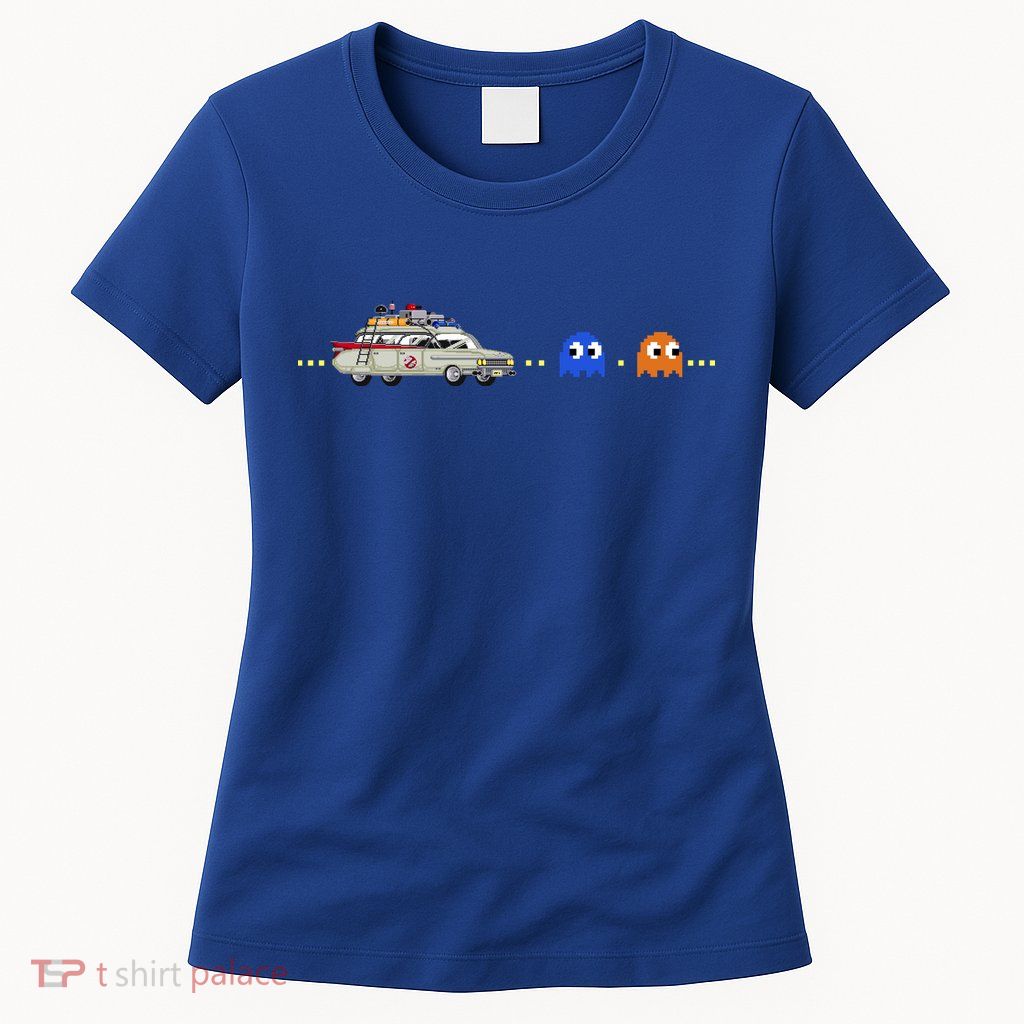 Halloween Pac Busters Game Womens T-Shirt