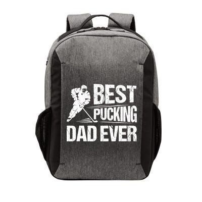 Hockey Player Best Pucking Dad Ever Hockey Father Hockey Pun TShirt Vector Backpack
