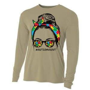 Hairbun Puzzle Bandana Sunglasses Autism Aunt Awareness Cooling Performance Long Sleeve Crew