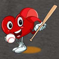 Heart Playing Baseball Valentines Day Sports Boy Vector Backpack