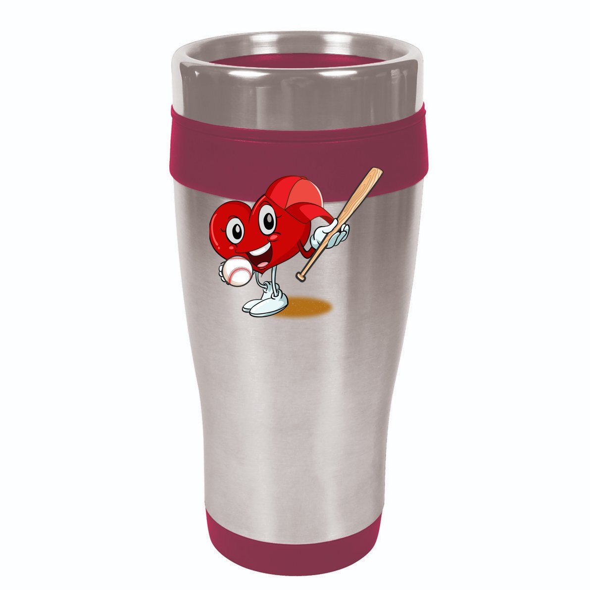 Heart Playing Baseball Valentines Day Sports Boy Cool Comfort Performance Bucket Hat