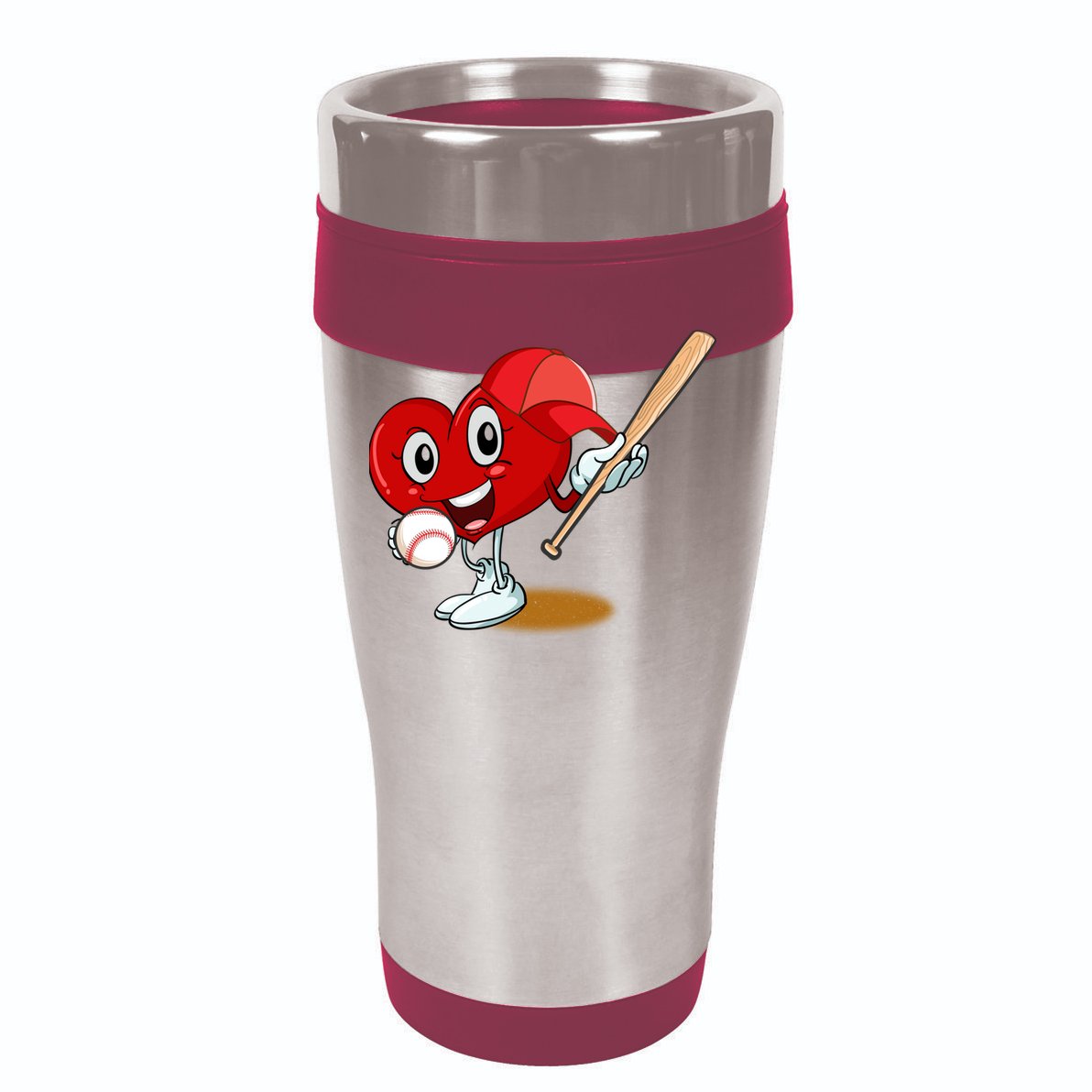 Heart Playing Baseball Valentines Day Sports Boy Sustainable Bucket Hat