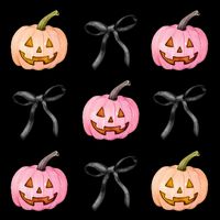 Halloween Pumpkin Black Bows Cute Mug