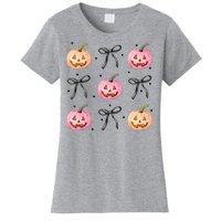 Halloween Pumpkin Black Bows Cute Women's T-Shirt