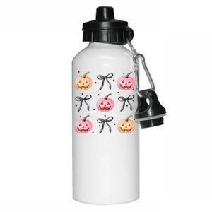 Halloween Pumpkin Black Bows Cute Aluminum Water Bottle