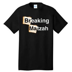 Happy Passover Breaking Matzah Afikoman Family Seder Pesach Tall T-Shirt