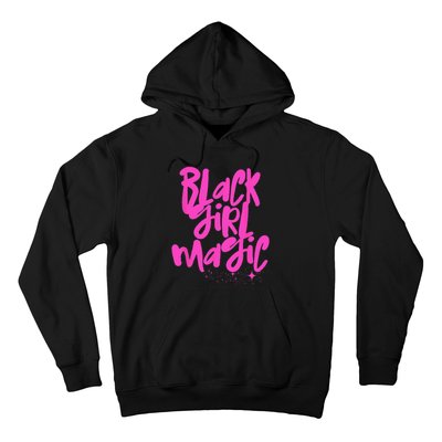 Hot Pink Black Girl Magic Stars Melanin Black Queen Woman Hoodie