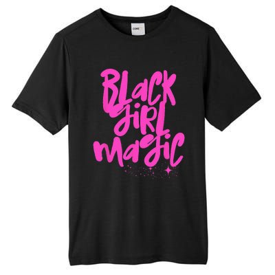 Hot Pink Black Girl Magic Stars Melanin Black Queen Woman Tall Fusion ChromaSoft Performance T-Shirt