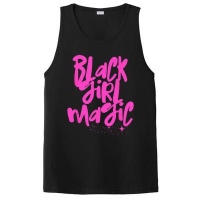 Hot Pink Black Girl Magic Stars Melanin Black Queen Woman PosiCharge Competitor Tank