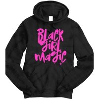 Hot Pink Black Girl Magic Stars Melanin Black Queen Woman Tie Dye Hoodie