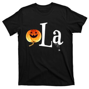 Halloween Pumpkin Comma La Funny Kamala Harris Gift T-Shirt