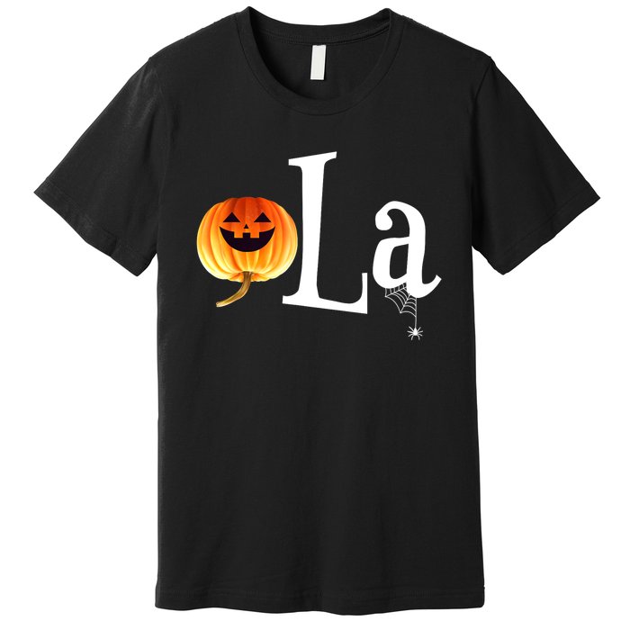 Halloween Pumpkin Comma La Funny Kamala Harris Gift Premium T-Shirt