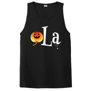 Halloween Pumpkin Comma La Funny Kamala Harris Gift PosiCharge Competitor Tank