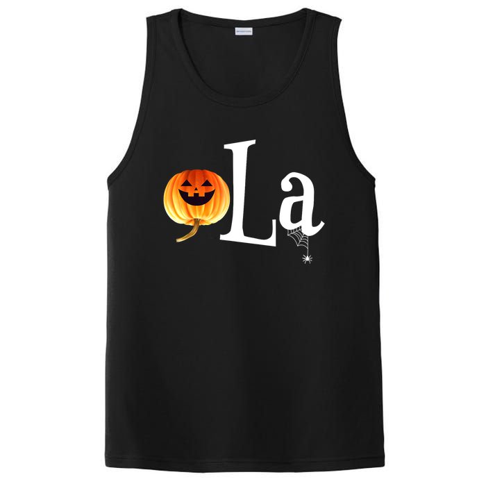 Halloween Pumpkin Comma La Funny Kamala Harris Gift PosiCharge Competitor Tank