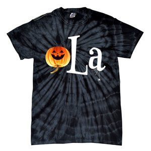 Halloween Pumpkin Comma La Funny Kamala Harris Gift Tie-Dye T-Shirt