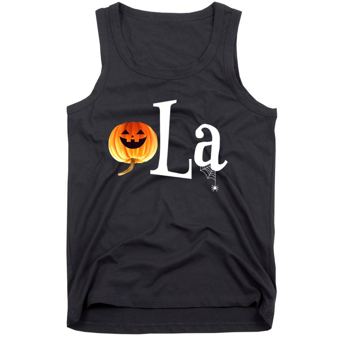 Halloween Pumpkin Comma La Funny Kamala Harris Gift Tank Top