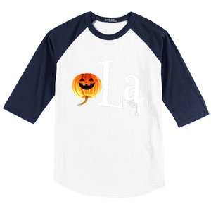 Halloween Pumpkin Comma La Funny Kamala Harris Gift Baseball Sleeve Shirt