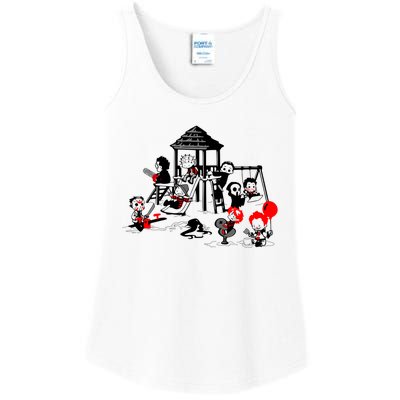 Horror Playground Children In Scary Movie Character Costumes Ladies Essential Tank