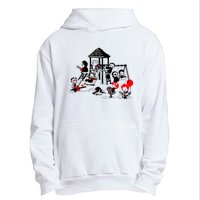 Horror Playground Children In Scary Movie Character Costumes Urban Pullover Hoodie