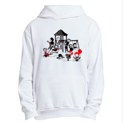 Horror Playground Children In Scary Movie Character Costumes Urban Pullover Hoodie