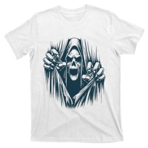 Halloween Party Costume Scary Ghoul Ripping Through Body T-Shirt