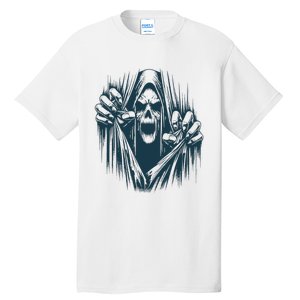 Halloween Party Costume Scary Ghoul Ripping Through Body Tall T-Shirt