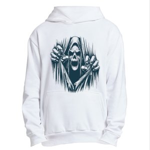 Halloween Party Costume Scary Ghoul Ripping Through Body Urban Pullover Hoodie