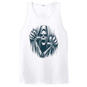 Halloween Party Costume Scary Ghoul Ripping Through Body PosiCharge Competitor Tank