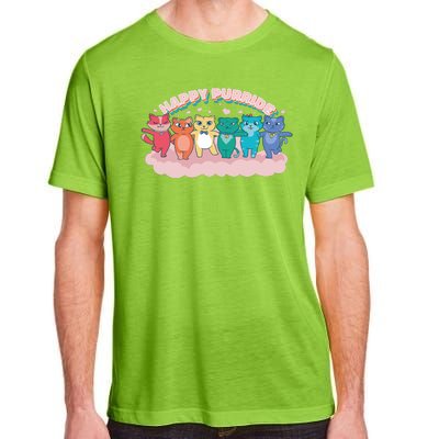 Happy Pride Colorful Cats Adult ChromaSoft Performance T-Shirt