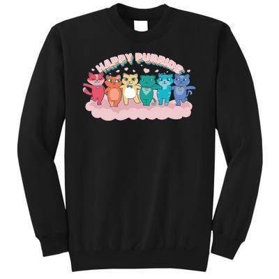 Happy Pride Colorful Cats Sweatshirt