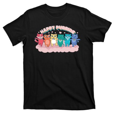 Happy Pride Colorful Cats T-Shirt