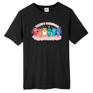 Happy Pride Colorful Cats Tall Fusion ChromaSoft Performance T-Shirt