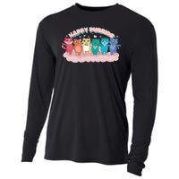 Happy Pride Colorful Cats Cooling Performance Long Sleeve Crew