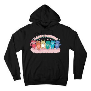 Happy Pride Colorful Cats Tall Hoodie