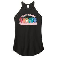 Happy Pride Colorful Cats Women's Perfect Tri Rocker Tank