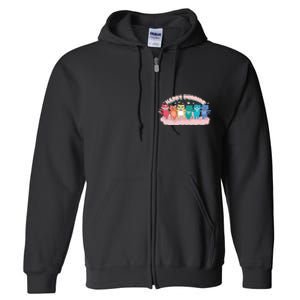 Happy Pride Colorful Cats Full Zip Hoodie