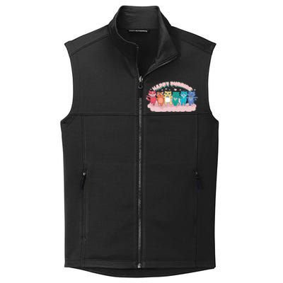 Happy Pride Colorful Cats Collective Smooth Fleece Vest