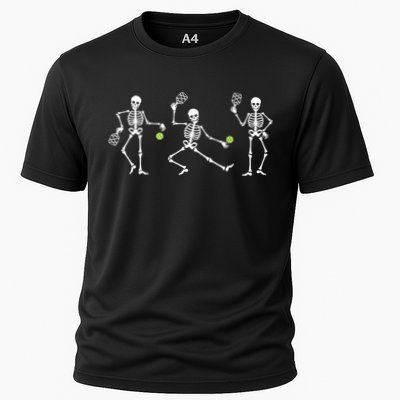 Halloween Pickleball Costume Skeletons Playing Pickleball Performance Shirt