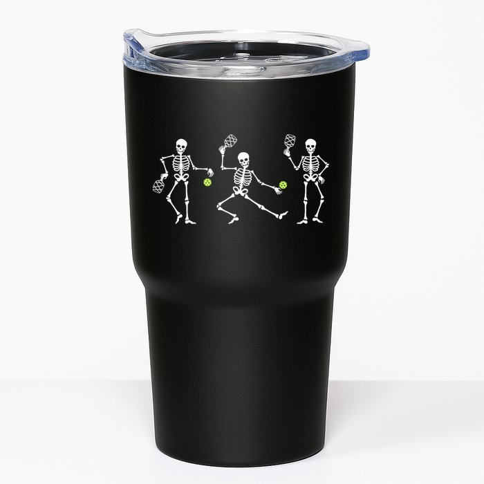Halloween Pickleball Costume Skeletons Playing Pickleball Tumbler