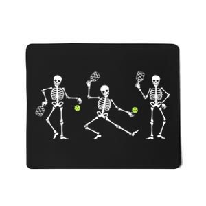 Halloween Pickleball Costume Skeletons Playing Pickleball Mousepad