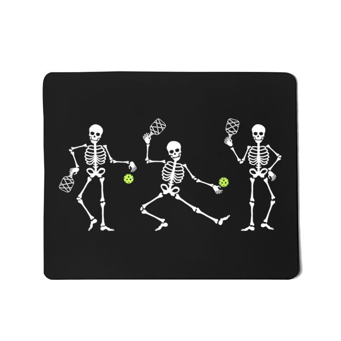 Halloween Pickleball Costume Skeletons Playing Pickleball Mousepad