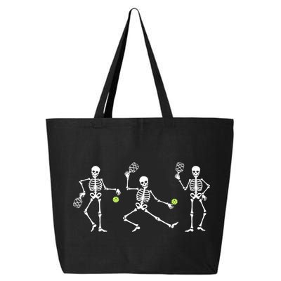 Halloween Pickleball Costume Skeletons Playing Pickleball 25L Jumbo Tote